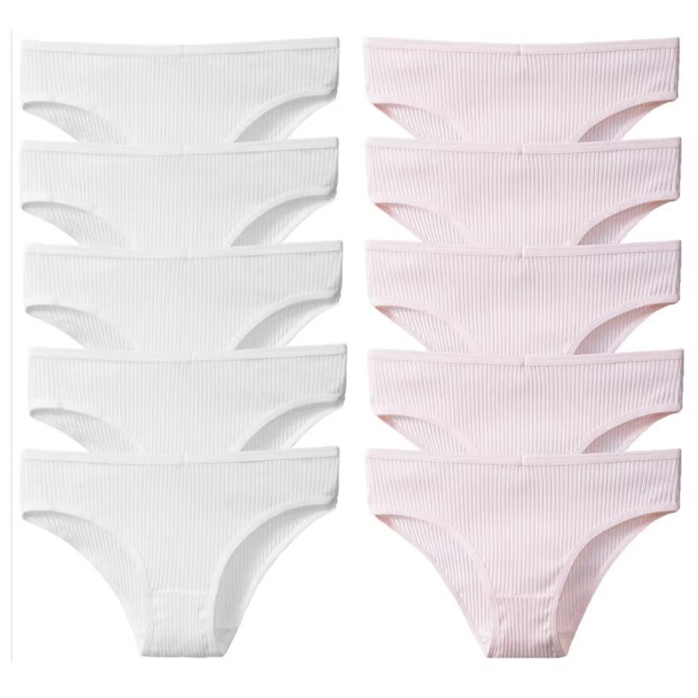 10Pcs 100% Cotton Panties