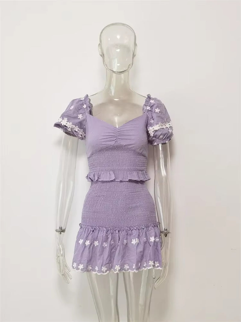Jarrah Purple Dawn Mini Dress