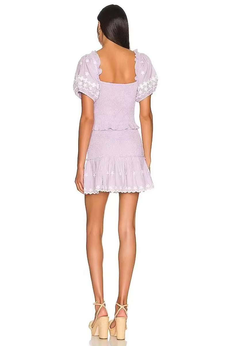 Jarrah Purple Dawn Mini Dress