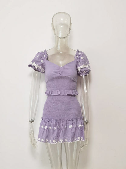 Jarrah Purple Dawn Mini Dress