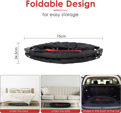 Indoor Mini Trampoline with Adjustable Handle
